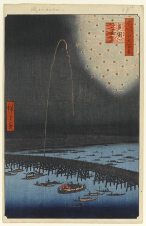 Utagawa_Hiroshige Meisho edo 100 kei, Ryougoku hanabi