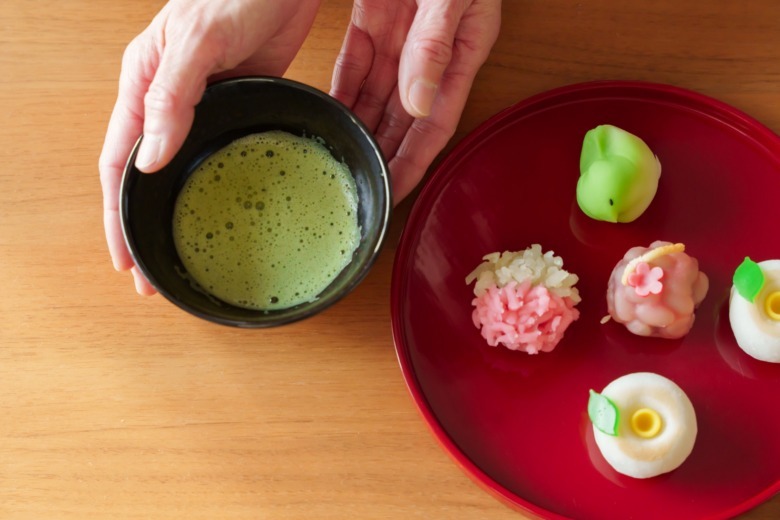 Matcha and Cha-gashi(tea sweets) Matcha and Cha-gashi(tea sweets)