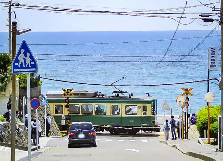 Enoden crossing where “Slam Dunk” was set