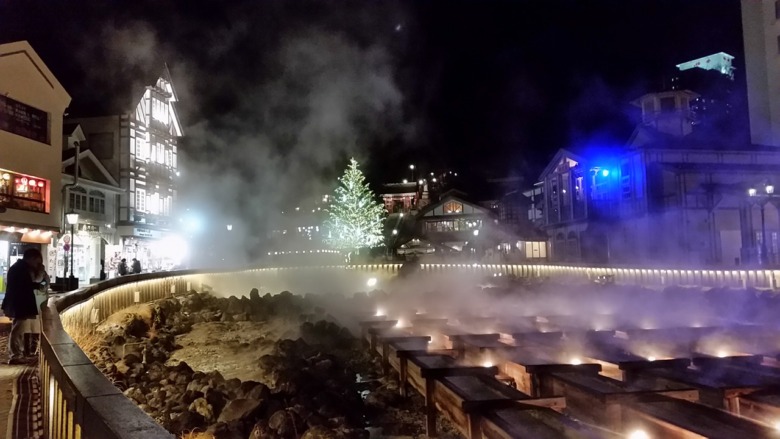 Yubatake at Kusatsu onsen (hot spring)Gunma Prefecture