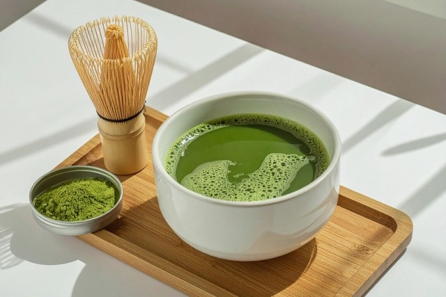 Premium Yame matcha green tea powder tin